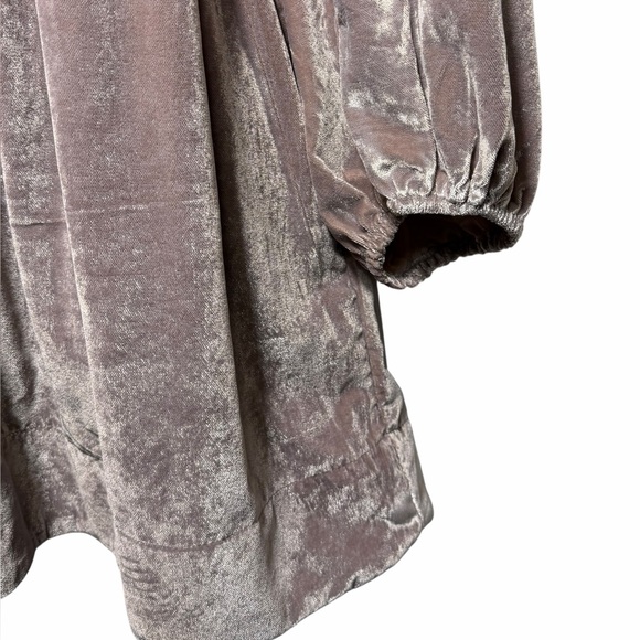 Free People Farrier Velvet Mini Dress Winter Bloom Mauve/Pink Large - Picture 9 of 16